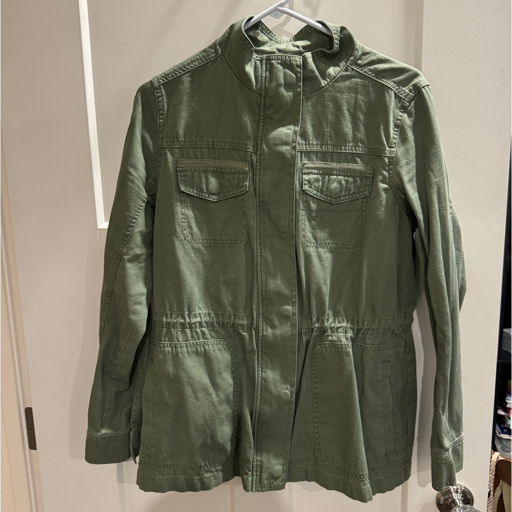 Army green utility/military inspired jacket